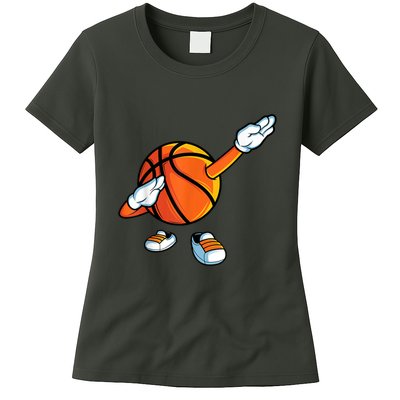Funny Dabbing Basketball Dancing Ball Game In Shoes For Womens T-Shirt