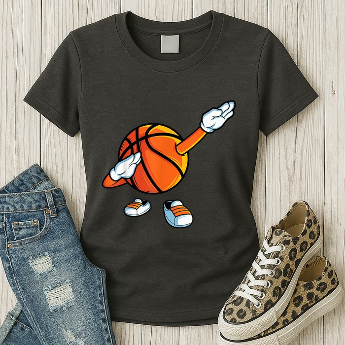 Funny Dabbing Basketball Dancing Ball Game In Shoes For Womens T-Shirt