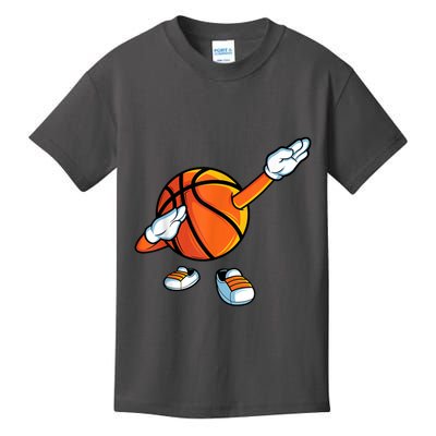 Funny Dabbing Basketball Dancing Ball Game In Shoes For Kids T-Shirt