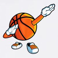 Funny Dabbing Basketball Dancing Ball Game In Shoes For Garment-Dyed Sweatshirt