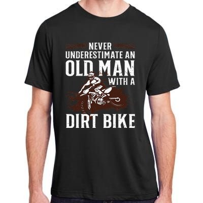 Funny Dirt Bike Art For Dirtbike Lover Men Grandpa Motorbike Adult ChromaSoft Performance T-Shirt