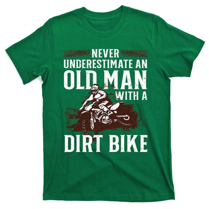 Funny Dirt Bike Art For Dirtbike Lover Men Grandpa Motorbike T-Shirt