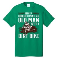 Funny Dirt Bike Art For Dirtbike Lover Men Grandpa Motorbike Tall T-Shirt