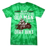 Funny Dirt Bike Art For Dirtbike Lover Men Grandpa Motorbike Tie-Dye T-Shirt