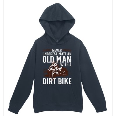 Funny Dirt Bike Art For Dirtbike Lover Men Grandpa Motorbike Urban Pullover Hoodie