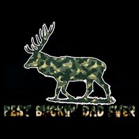 Fathers Day Best Buckin Dad Ever Father Camo Cooling Performance Crew T-Shirt