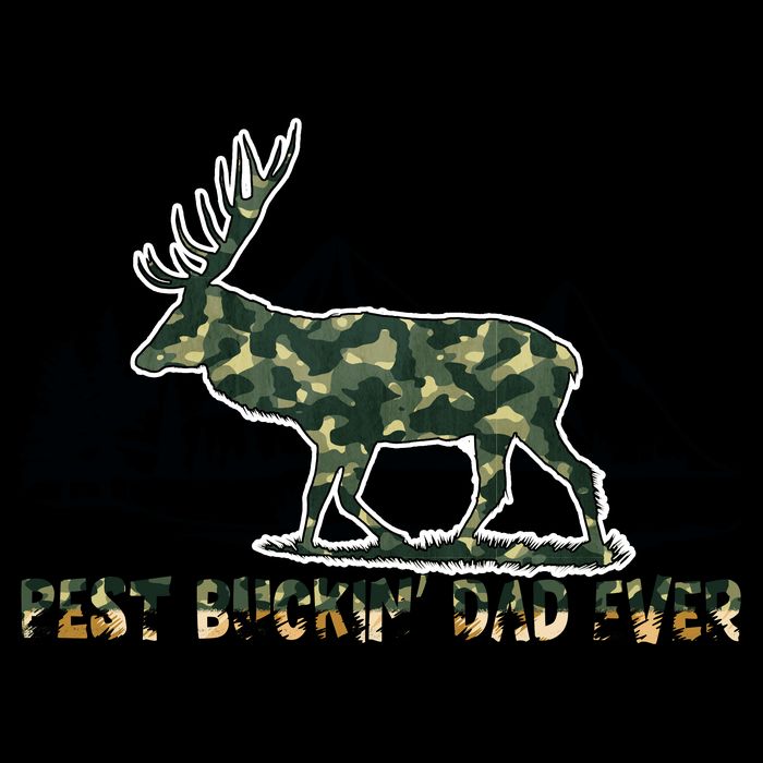 Fathers Day Best Buckin Dad Ever Father Camo Cooling Performance Crew T-Shirt