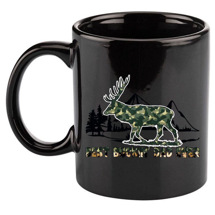 Fathers Day Best Buckin Dad Ever Father Camo 11oz C Handle Ceramic Mug