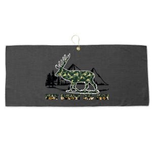 Fathers Day Best Buckin Dad Ever Father Camo Large Microfiber Waffle Golf Towel