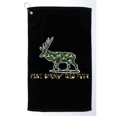 Fathers Day Best Buckin Dad Ever Father Camo Golf Towel