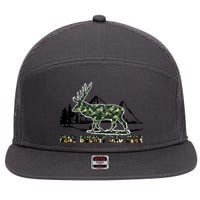 Fathers Day Best Buckin Dad Ever Father Camo 7 Panel Mesh Trucker Snapback Hat