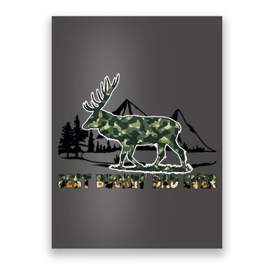 Fathers Day Best Buckin Dad Ever Father Camo Poster