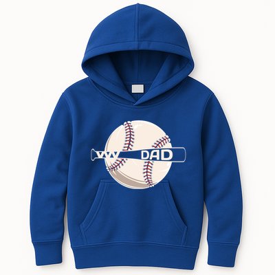 Father's Day Baseball Dad Sport Lover Gift Kids Hoodie