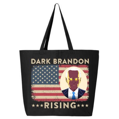 Funny Dark Brandon Is Rising Pro Biden USA Flag 25L Jumbo Tote