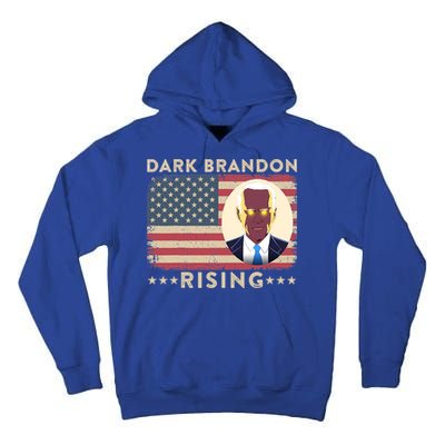 Funny Dark Brandon Is Rising Pro Biden USA Flag Tall Hoodie