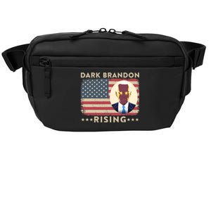 Funny Dark Brandon Is Rising Pro Biden USA Flag Crossbody Pack