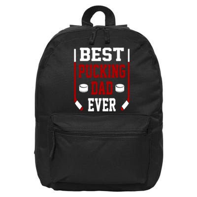 Father's Day Best Pucking Dad Ever Gift 16 in Basic Backpack