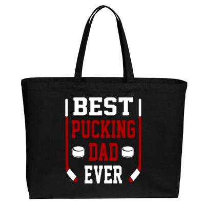 Father's Day Best Pucking Dad Ever Gift Cotton Canvas Jumbo Tote