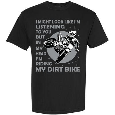 Funny Dirt Bike Art Motocross Dirt Bike Rider Garment-Dyed Heavyweight T-Shirt