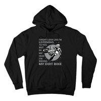 Funny Dirt Bike Art Motocross Dirt Bike Rider Hoodie