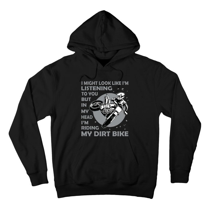 Funny Dirt Bike Art Motocross Dirt Bike Rider Hoodie