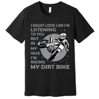 Funny Dirt Bike Art Motocross Dirt Bike Rider Premium T-Shirt