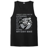 Funny Dirt Bike Art Motocross Dirt Bike Rider PosiCharge Competitor Tank