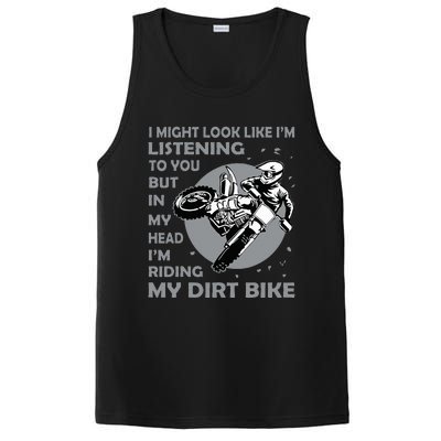 Funny Dirt Bike Art Motocross Dirt Bike Rider PosiCharge Competitor Tank