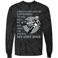 Funny Dirt Bike Art Motocross Dirt Bike Rider Tie-Dye Long Sleeve Shirt