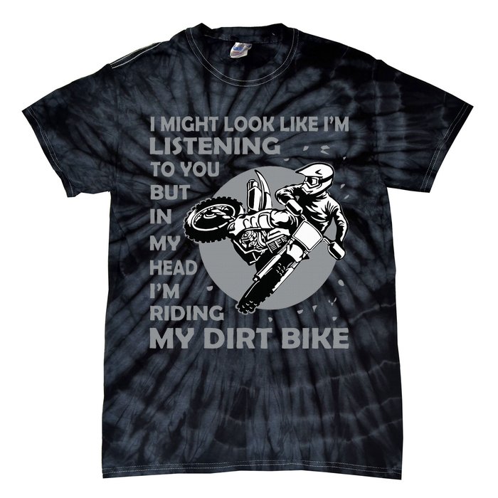 Funny Dirt Bike Art Motocross Dirt Bike Rider Tie-Dye T-Shirt