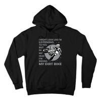 Funny Dirt Bike Art Motocross Dirt Bike Rider Tall Hoodie