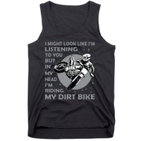 Funny Dirt Bike Art Motocross Dirt Bike Rider Tank Top