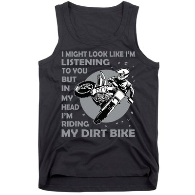 Funny Dirt Bike Art Motocross Dirt Bike Rider Tank Top