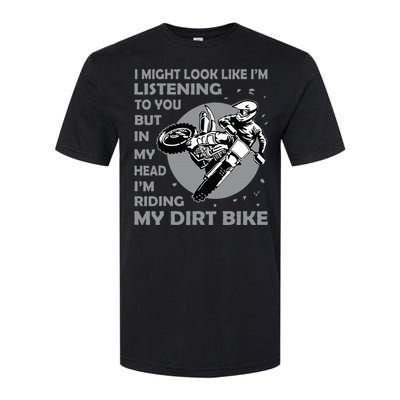 Funny Dirt Bike Art Motocross Dirt Bike Rider Softstyle CVC T-Shirt