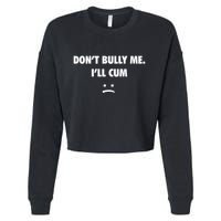 Funny Don’T Bully Me Cropped Pullover Crew