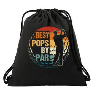 Father's Day Best Pops Par Golf Dad Gift For Dad Drawstring Bag