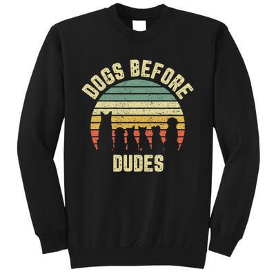 Funny Dogs Before Dudes Dog Lover Sweatshirt