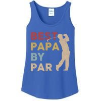 Father's Day Best Papa By Par Golf Funny Meaningful Gift Ladies Essential Tank