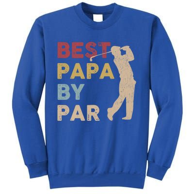 Father's Day Best Papa By Par Golf Funny Meaningful Gift Tall Sweatshirt