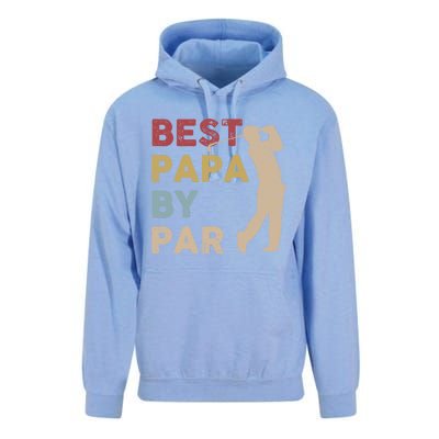 Father's Day Best Papa By Par Golf Funny Meaningful Gift Unisex Surf Hoodie