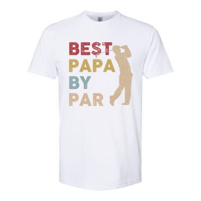 Father's Day Best Papa By Par Golf Funny Meaningful Gift Softstyle® CVC T-Shirt