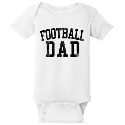 Football Dad Birthday Classic Bold Font Football Daddy Baby Bodysuit