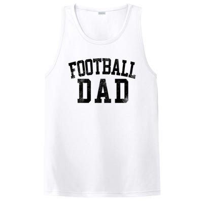 Football Dad Birthday Classic Bold Font Football Daddy PosiCharge Competitor Tank