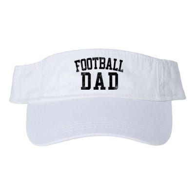 Football Dad Birthday Classic Bold Font Football Daddy Valucap Bio-Washed Visor