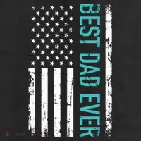 Fathers Day Best Dad Ever With US American Flag Cool Comfort Performance Bucket Hat