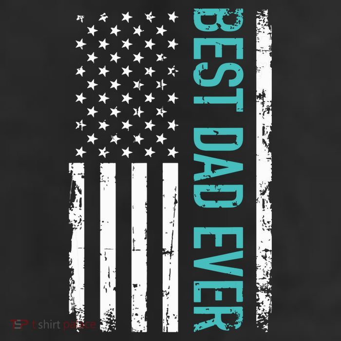 Fathers Day Best Dad Ever With US American Flag 7 Panel Mesh Trucker Snapback Hat