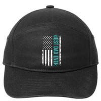Fathers Day Best Dad Ever With US American Flag 7-Panel Snapback Hat