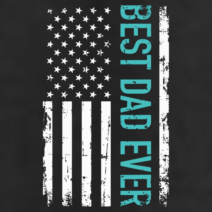 Fathers Day Best Dad Ever With US American Flag Adult Drive Performance Visor