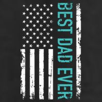 Fathers Day Best Dad Ever With US American Flag 15oz Campfire Ceramic Mug