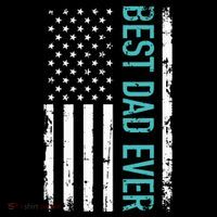 Fathers Day Best Dad Ever With US American Flag 16 in Basic Backpack